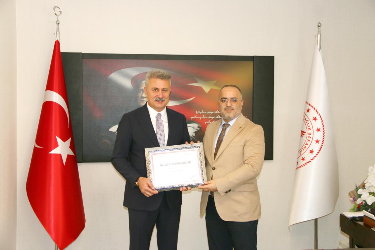 'SAĞLIĞI GELİŞTİREN BELEDİYE UYGULAMA REHBERİ' UNVANINI KAZANDIK